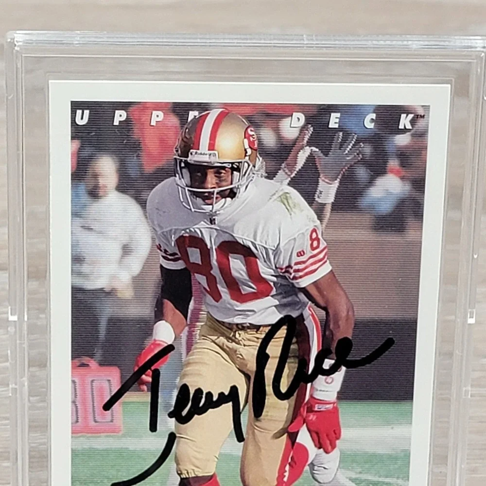 1993 Upper Deck Jerry Rice Autograph Berman's Best #433 San Francisco 49ers NFL